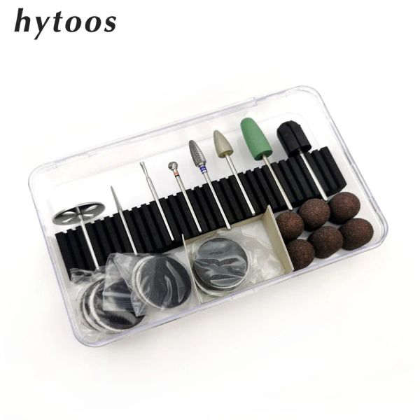 Medicine Hytoos Pedicure Bit per perforazione per unghie kit Kit salone calluso di lucidatura utensile per le levigatura elettrica tappi di levigatura di carteggiatura