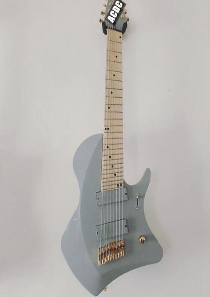 Rare 8 corde Tosin Abasi Animali Leader firma Grey Electric Guitar Canned Frets Ali da tastiera Ebonia di palissandro in legno 9552842