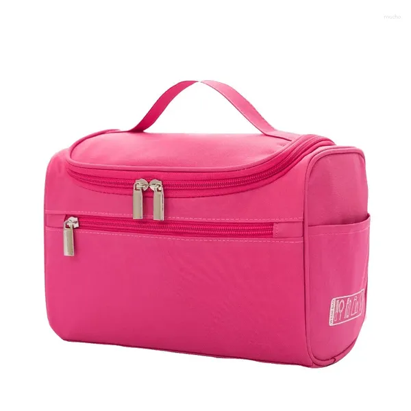 Bolsas de cosméticos Bolsa de grande capacidade Mulheres impermeáveis Oxford Makeup Travel Organizer Kits de higiene pessoal Lavagem portátil