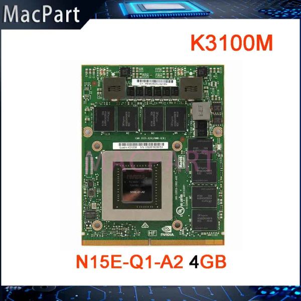 Casos quadro k3100m gddr5 4gb n15eq1a2 placa de vídeo gráfica com x colcheio pished vbios para maçã i a1312 27inch 2010 2011 ano