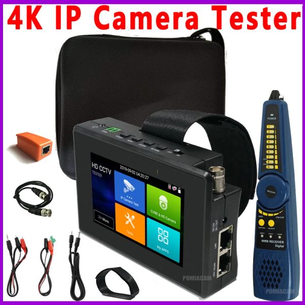 Anzeige CCTV -Tester IPC Tester IPC1800AdHplus AHD/CVI/TVI CCTV Monitor IP -Kamera Tester CFTV Tester 4K Monitor Tester POE -Kabeltests