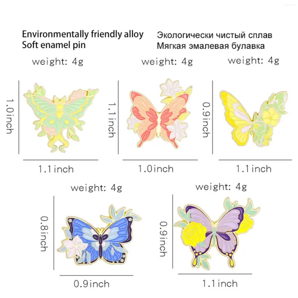 Брош сплав с сплам животных брошь маленькая свежая мультипликационная фиолетовая фиолетовая бабочка