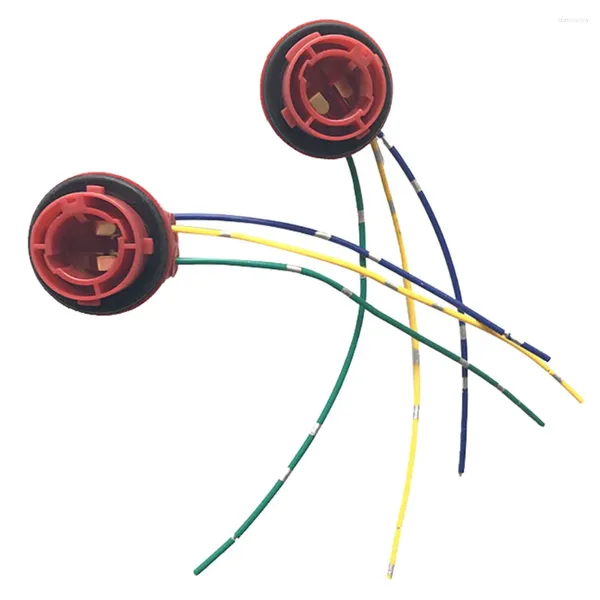 Aydınlatma Sistemi 2 Paket 1157 Bay15D Ampul Soketi LED Fren Durdurma Işığı İçin Ön Kablolu Lamba Tutucu