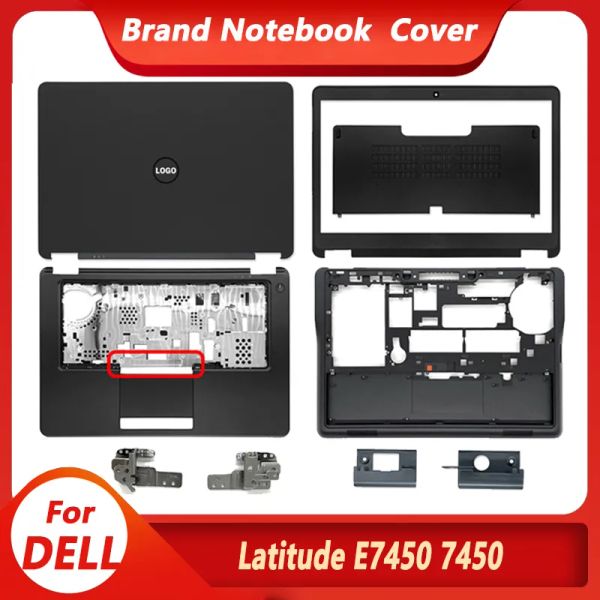 Fareler Dell Latitude E7450 7450 Dizüstü Bilgisayar LCD arka kapak/ön çerçeve/menteşeler/palmon/alt kasa kablosu 0vytpn 0xnm5t 0gnrhx 0kn08c