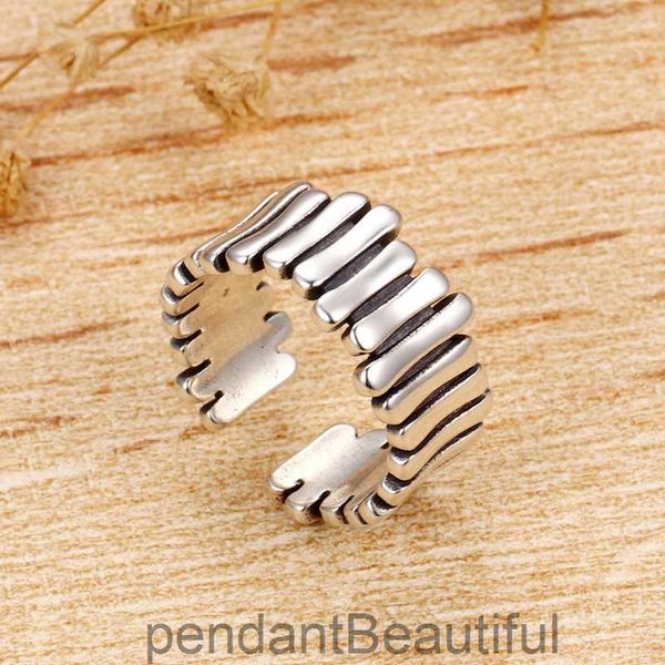 Нерегулярное 925 серебряное серебро нишевое кольцо моды для женщин для женщин в инстаграмме серебряного холодного стиля Кольцо пальца