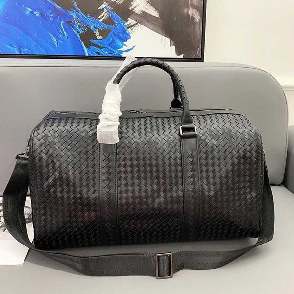 Kaliteli Duffle Bags Dokuma El Bagaj Seyahat Çantaları Kadın Tasarımcı Çanta Deri Crossbody Toolar Omuz Tote Çanta Lüksler Çanta 221227