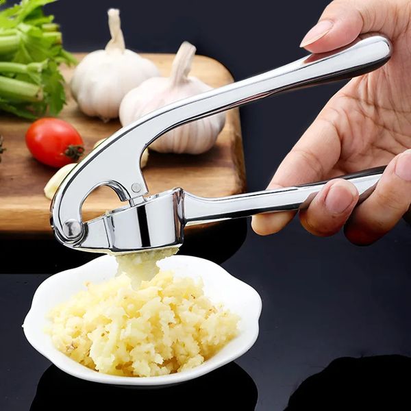 1 pezzi in lega di zinco manico lungo manico di aglio frantumista pressa trasformatori alimentari per la frutta vegetale Accessori cucina 240325