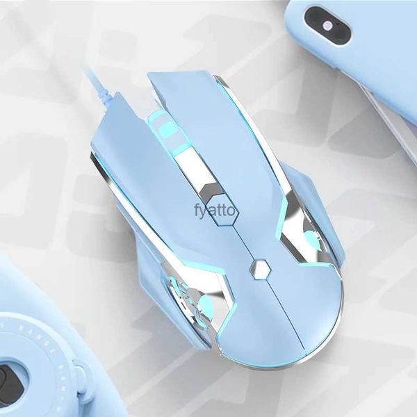 Мыши Ajazz AJ120 Wired Gaming Mouse до 8000 rpi, подходящих для ПК с дополнительными белыми синими и розовыми мышами H240407