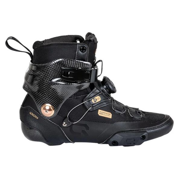 Обувь 100% оригинальный PowerSlide Новая IQON TR10 BOOT TRINITY Встроенные коньки Урбанские тепломоделируемые углеродные роликовые туфли патины