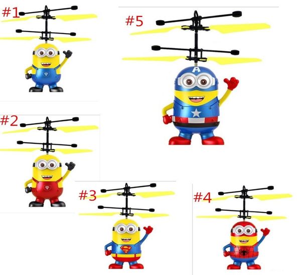 DHL RC Helicopter Drone Kids Kids Toys Flying Ball Aircraft LED lampeggiante Sensore elettrico a induzione giocattolo per bambini7746916