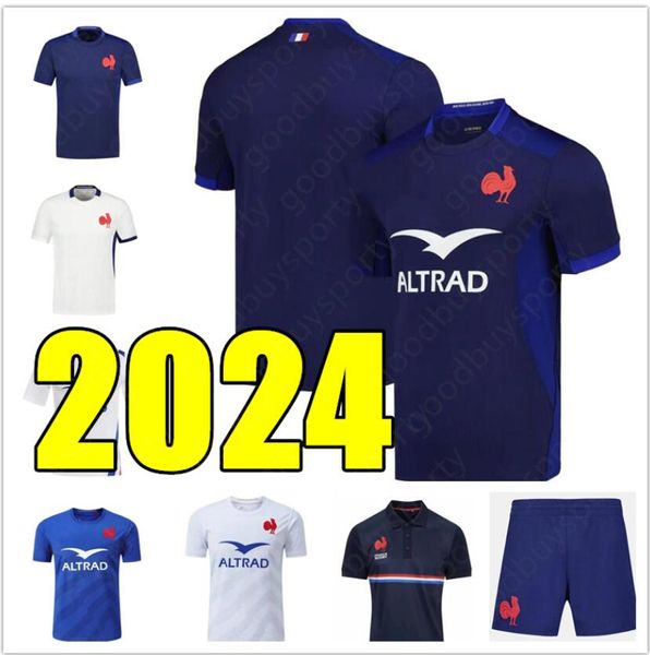 2024 Nuove maglie di rugby francese MAILLOT DE BOLN SHIRT UOMINI DEGLI DONNE DONNE KITS ENFANT HOMMES FEMME SPORT AAA