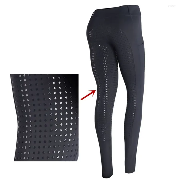 Frauenhose Reiten Reiten Frauen Kinder Jungen Mädchen Silikon Reithose hohe Taille enge Pferd Herbst Winter Leggings Kleidung