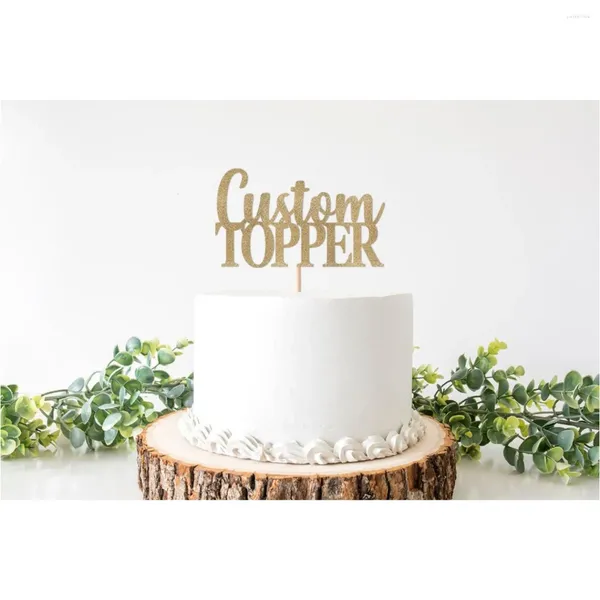 Forniture per feste Nome topper per torta personalizzata decorazioni personalizzate decorazioni di segno personalizzato ragazzo tema