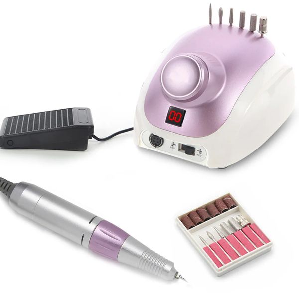 Специалиста с электрической машиной для ногтей 32W 35000RPM Pro Manicure Machine с экраном Speed Display Высококачественный маникюрный ногте