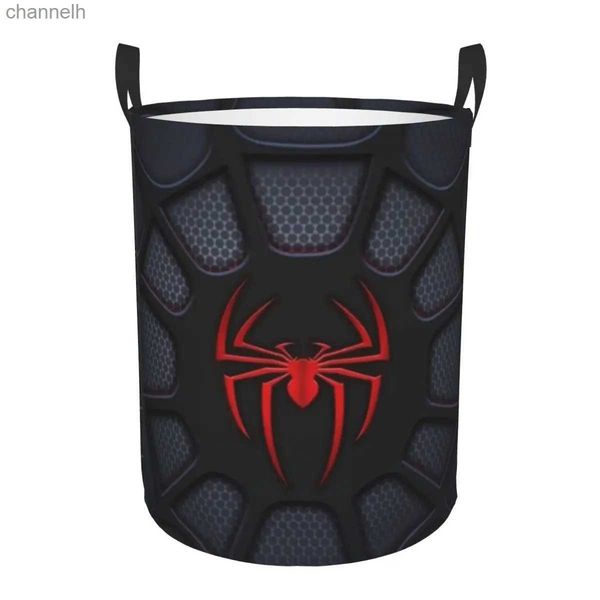 Cesti di stoccaggio Lavatrice Spider Washing Basket Basket Piccole Animal Animal Cartoon Organizzatore di giocattoli carini su Internet YQ240407