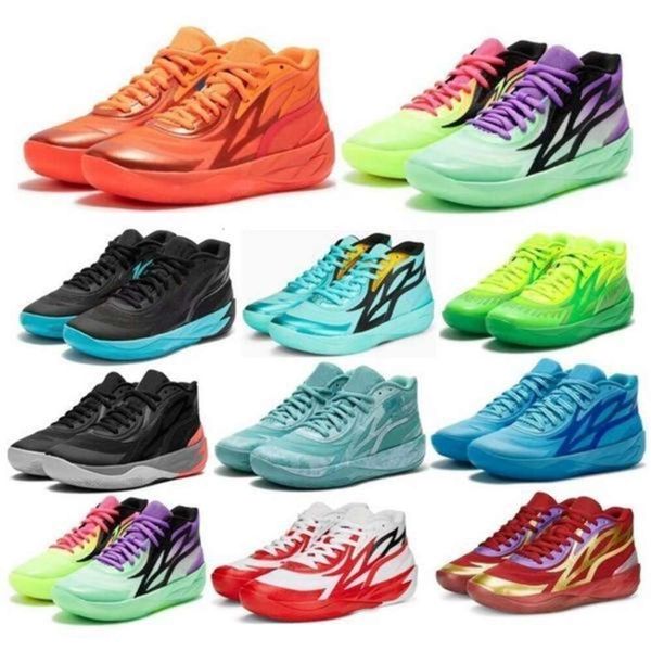 4S Lamelo Ball MB 02 Scarpe da basket Men MB.02 2 Honeycomb Pheenix Pheenom Flare Lunar Capodanno di Giade Blue 2023 Sneaker