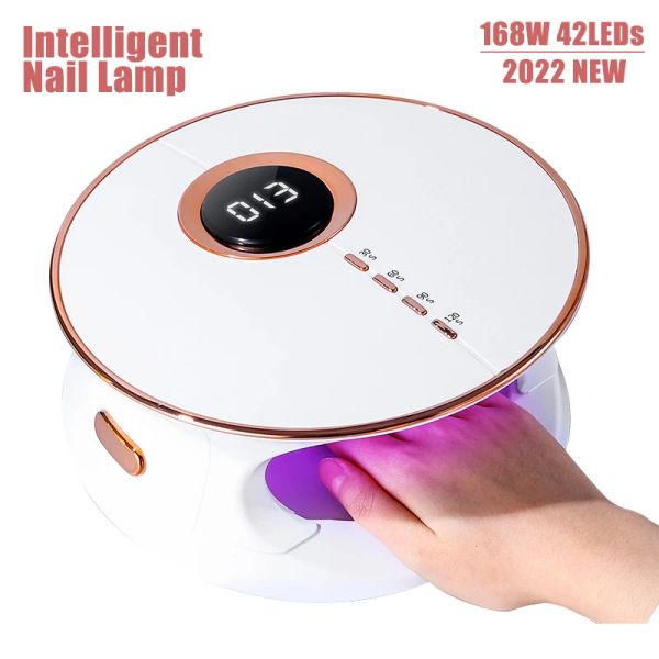 Lâmpada de LED de bits para pregos Lâmpada de secagem de unhas UV de alta potência para curar toda a lâmpada de unhas com sensor de movimento com sensor de movimento Manicure Tools