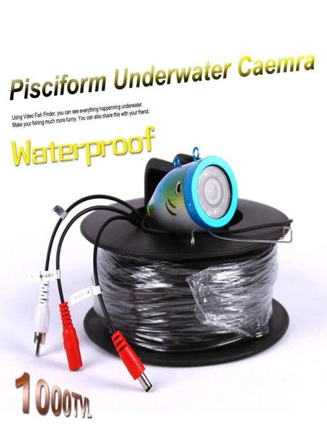 Câmera de pesca subaquática pisciforme HD 1000TVL Finder 12pcs LED branco ou infravermelho infravermelho IR FISHCAM 15M30M50M80M Cable6998678