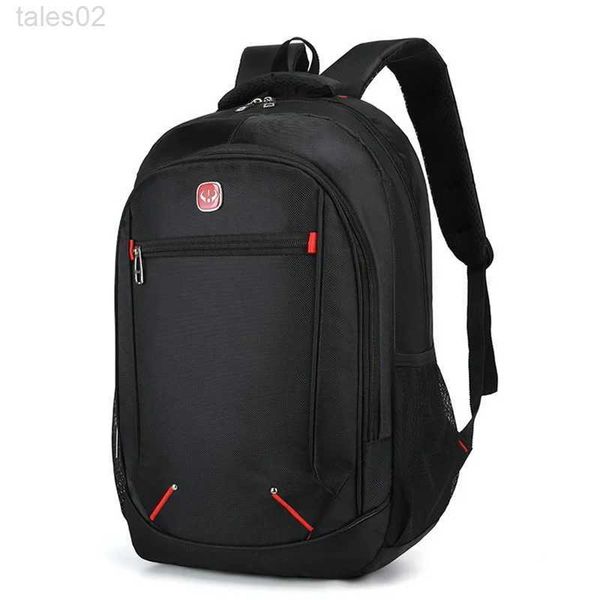 Bolsas multifuncionais de grande capacidade para estudantes mochila de lazer de lazer de cor sólida material oxford mas novo bolsa multifuncional simples yq240407