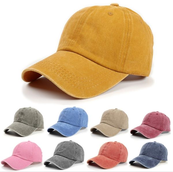 Baseball -Vater Hut Frauen Männer leer gewaschen waschen Baumwolle und Denim Running Golf Cap Snapback für männliche Jungen Mädchen Mädchen