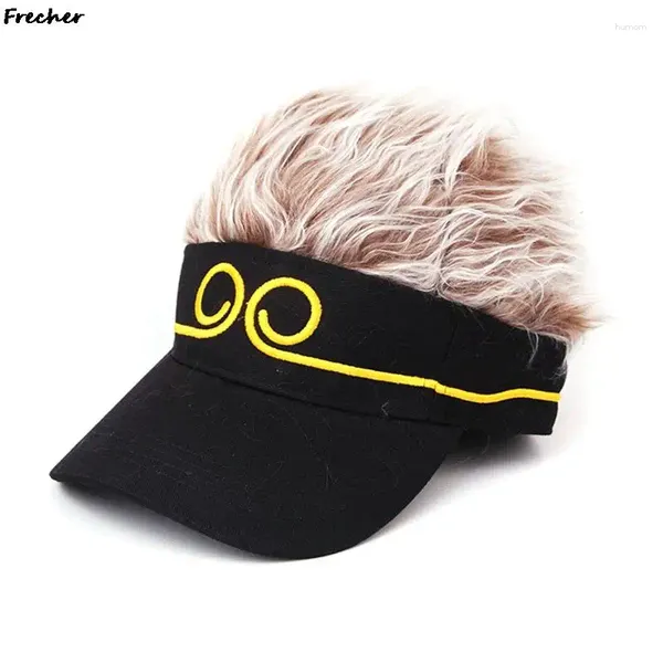 Ball Caps Novità Cappelli parrucca Fashion Cool Baseball Cap Men Women Toupee Hat Hat Outdoor Sports Hip Hop Streetwear Beanies Fudo Capelli finti