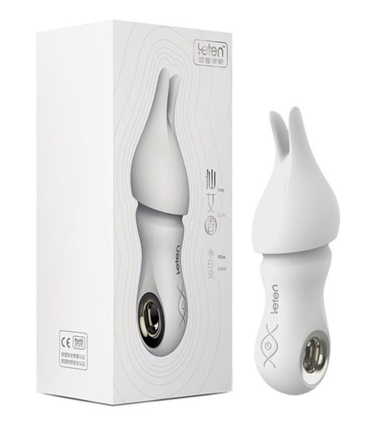 Leten Rabbit Mini Bullet Vibrator 10 Speed Clitoris Timulador de clitóris de clitóris de clitóris vibratória brinquedos sexuais eróticos para mulher Q13747313