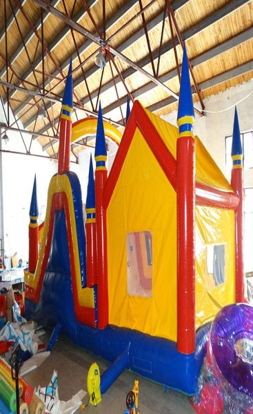 2018 gute qualitativ hochwertige PVC aufblasbare Bounce House Inblodable Bouncer und Slide Combo6364103