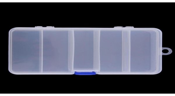 5 Fächer von 4 Splitter Transparent Plastikspeicher Organizer Container Hülle Fischerei Köder Jlllve6938757