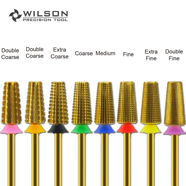 BITS WILSON 5 in 1 (taglio dritto) perforazione per unghie a 2 vie Rimuovere gli strumenti di manicure in carburo di gel