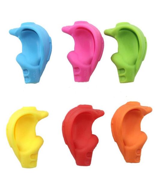 Silicone Rubber Crossover Lápis Porta de caneta escrevendo garra para crianças Crianças Correto Aprenda a redação do treinamento 6Color Escolha LX1638143130