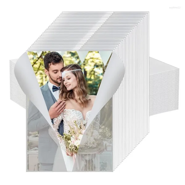 Geschenkverpackung 200 Pack Bulk Transparent Paper Hüllkurve Liner Vorgefaltet Verpackung Hochzeitskarten Gruß Gruß