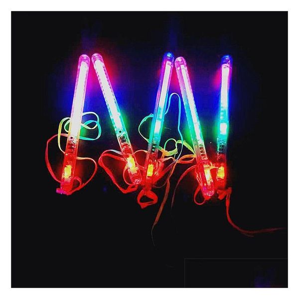 Party bevorzugt schnelle 300pcs Mticolor Light-up Blinking Rave Sticks LED Blitzer Blitzstangenstabkonzerte Glühstock mit guter Qualität Drop DHL3R