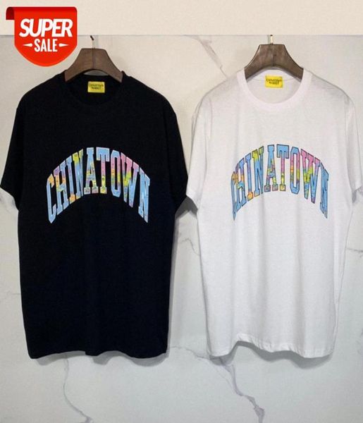 Moda de moda européia e americana Chinatown Market Shorttsleeeved Series de camisetas Triedimensional Impressão T RT5F9022236