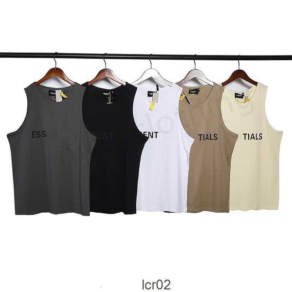 Ess tank tops designer verão massacte de luxo com moda sweater singet singlet esportista fitness algodão imprimindo treinamento vestgljt