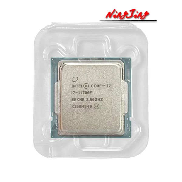 CPUS Intel Core i711700F Novo I7 11700F 2,5 GHz OitoCore Décima Segunda CPU Processador 16m 65W LGA 1200 Novo, mas sem ventilador