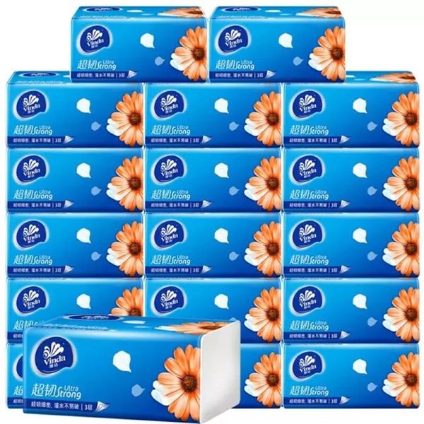 Puripetes 12packs/set Paper NABKINE TEDEIRA NATURA 100% Virgem Wood Polpa macia para o restaurante Tabel Dinner Supplies Dispositáveis