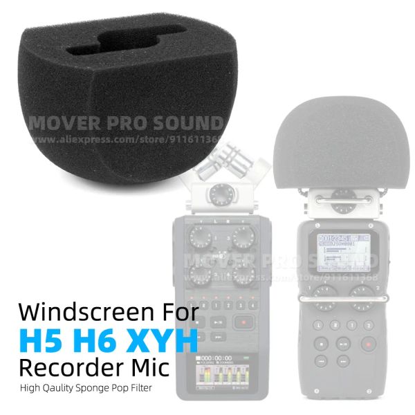 Accessori per zoom H5 H6 XYH5 XYH6 Registratore del parabrezza MIC MIC FILTRO POP SCHEMA SCHEMA SPAMHIELD MICROPHONE SCHED