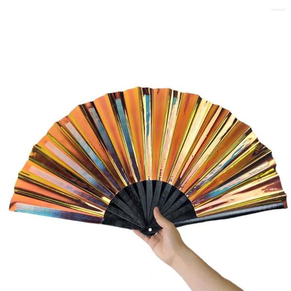 Dekorative Figuren Klappern Fan Blätter Blumenstern Starry Sky Print Dance Handheld Leicht für Nachtclub Holiday Feiertag Festivals Festivals