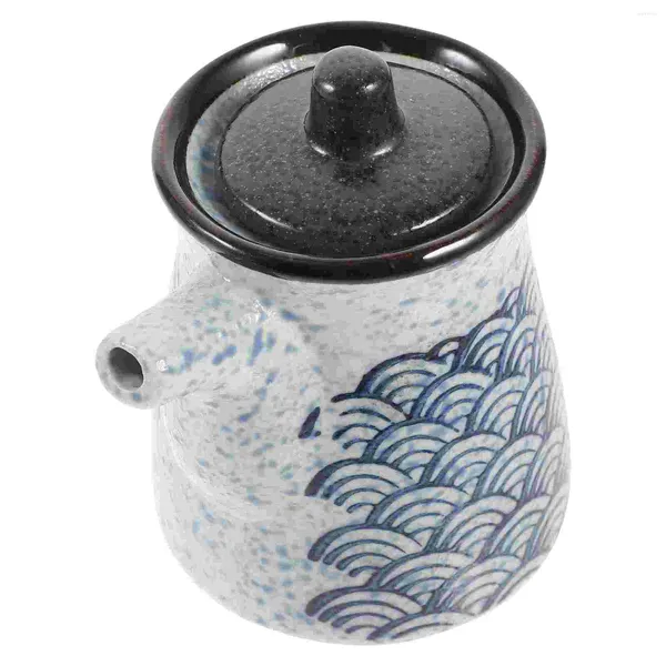 Geschirrsets Keramikgewürzflasche Soy Sauce Flaschen Spender Topf Jar Japanischer Essigbehälteröl