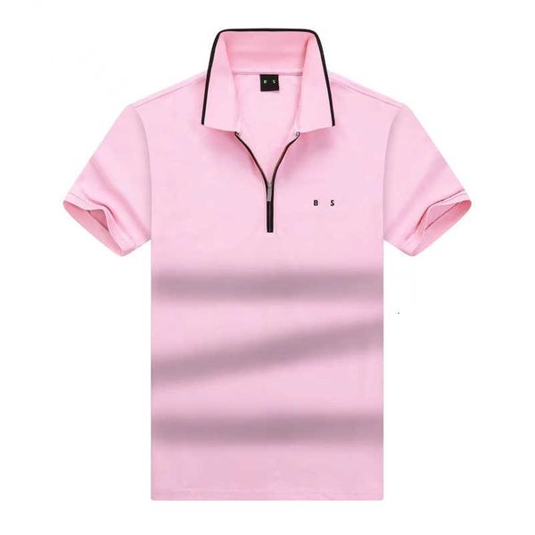 Boss polo camicia da uomo polo per magliette magliette casual business golf t-shirt pura maniche corte a maniche corte t-shirt USA High Street Fashion Brand Brand Top abbigliamento SFVW SFVW