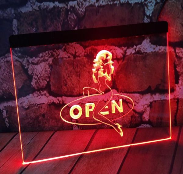 Aberto Sex Sex Girls Beer Bar Pub Club 3D Sinais LED LEON Light Sign Decor Home Crafts4856574