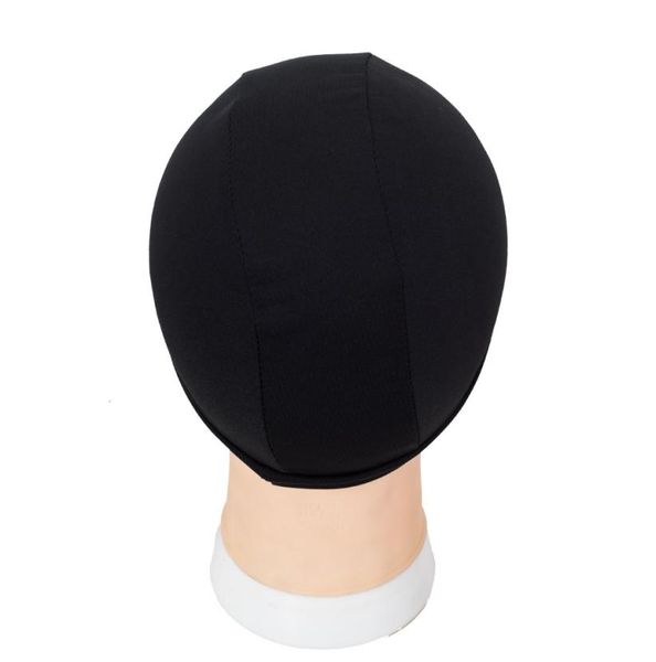 8pcs Caps de tecelagem Spandex Dome Wig Cap para fazer Wigs Black Weave Cap invisible Hair Net Nylon Stretch Wig Net Cap4323460