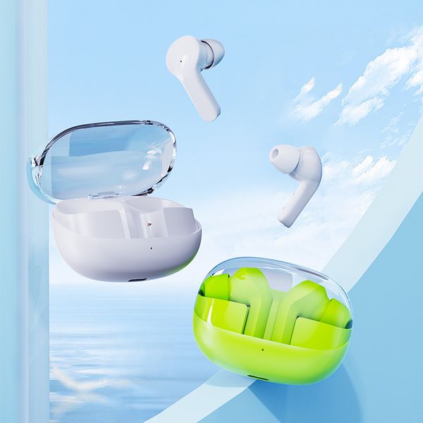 TM30 Kablosuz Kulaklıklar Bluetooth 5.3 TWS Kulaklıklar Stereo Ses Gürültü Azaltma Oyunları Şeffaf şarj çantası ile kulak içi kulaklık