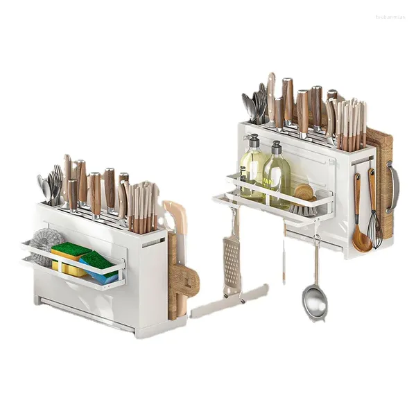 Küche Aufbewahrung Einfacher Rack Tabletop Messer Chemsstäbchen Schneidebrettlöffel integriert