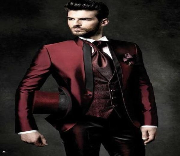 Tuxedos de alta qualidade de um botão de um botão escuro e escuro colar de colarinho de colarinho de colarinho de colarinho de colarinho de casamento de casamento de casamento masculino