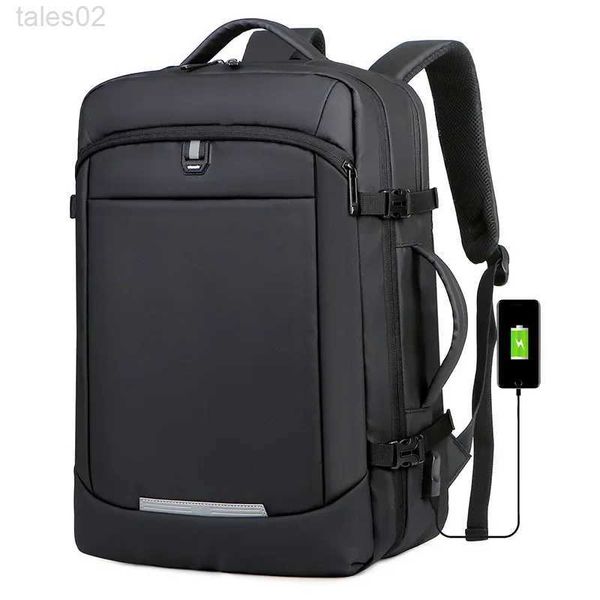 Bolsas multifuncionais OpDOS 40L Capacidade de grande capacidade escalável Backpack de laptop de 17 polegadas Bolsa de carregamento USB SACO ESCOLA SWISS SWISS Viagem multi-funcional YQ240407