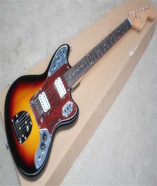 Guitarra elétrica do Tobacco Sunburst com Tartaruga Vermelha PickGuardspeCail Bridgerosewood Fingboard22 Fretscan BE CustomI5167069