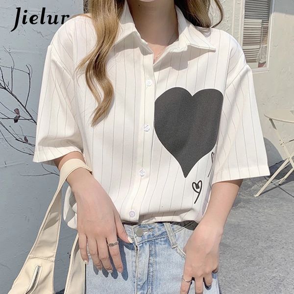 Love Label Shirts Womens Curnodown Collar White Women Bluses Fashion Midi Woman S5xl Taglia S5xl Summer 240407