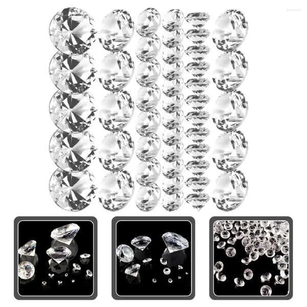 Vasos 500 PCs acrílico diamantes de mesa de mesa de mesa de cristal tabela de decoração de jóias