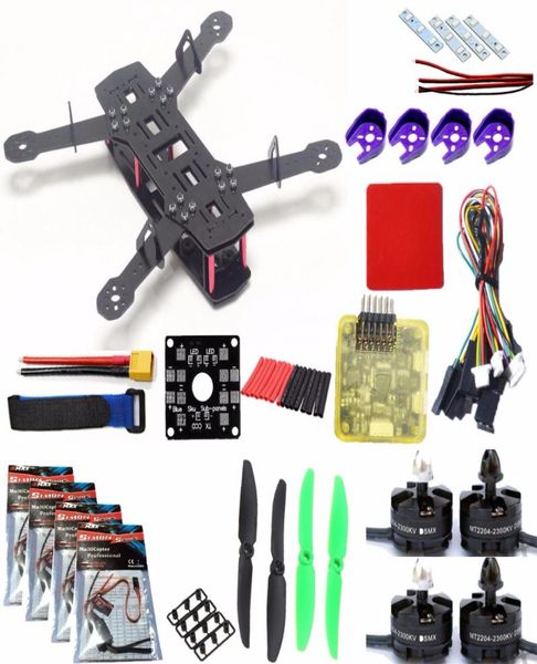 QAV250 Frame Quadcopter Kit Mini 250 FPV RC Kit de moldura de drone de fibra de vidro H250 Com placa de distribuição de energia PDB PDB para ZMR2506284360